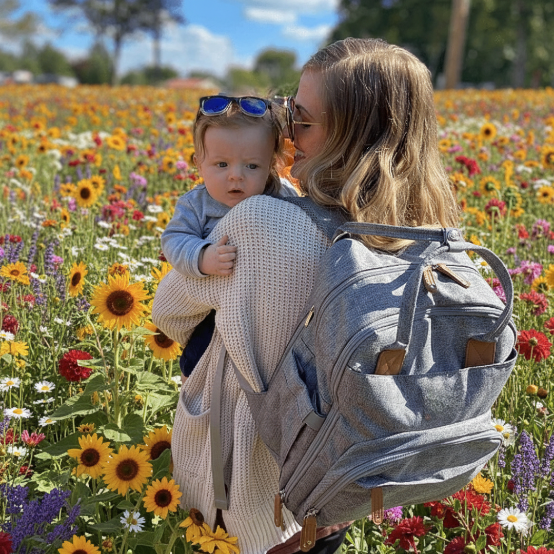 Mochila Bebé Multifuncional con Cambiador Cuna