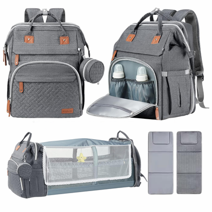 Mochila Bebé Multifuncional con Cambiador Cuna