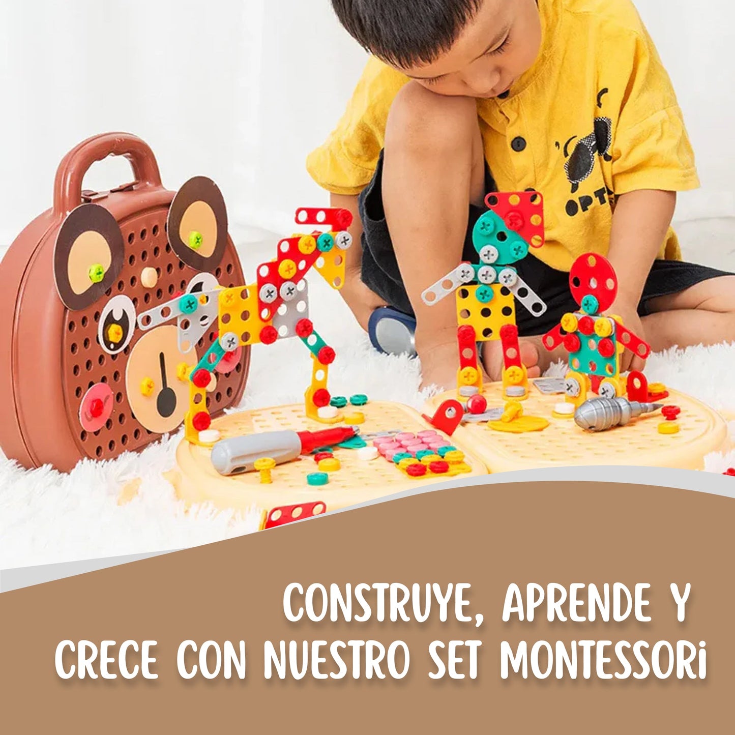 Maletín de Construcción Método Montessori